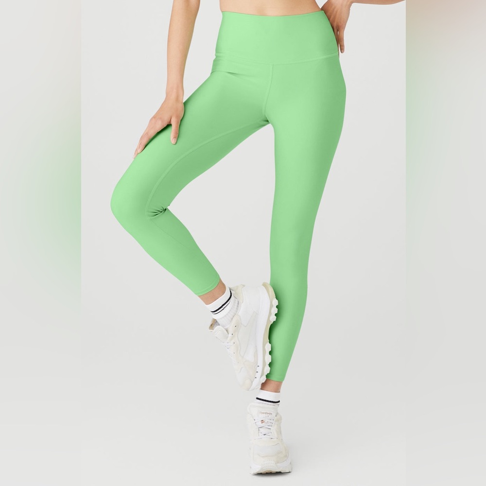 ALO Yoga High-Rise Leggings in Mint Green